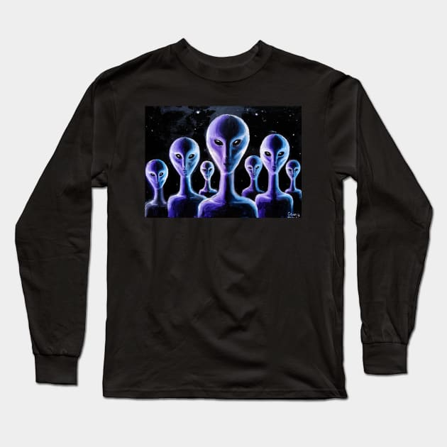 Aliens Long Sleeve T-Shirt by CORinAZONe